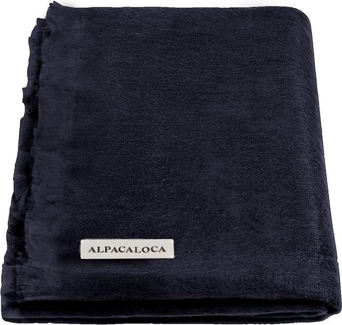 Alpaca Loca Enkelzijdige Sjaal - 200 x 65 cm - Donkerblauw
