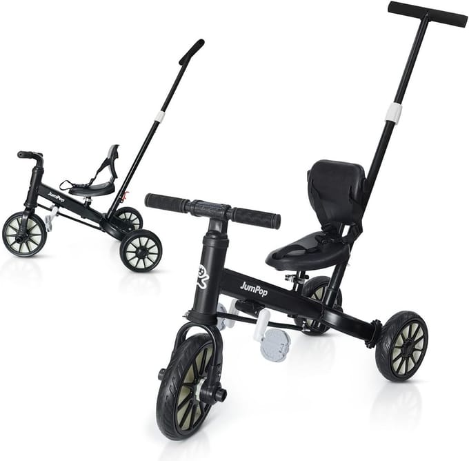Evolutionaire 5-in-1 Driewieler voor Peuters en Kleuters met Bel en QR Montage