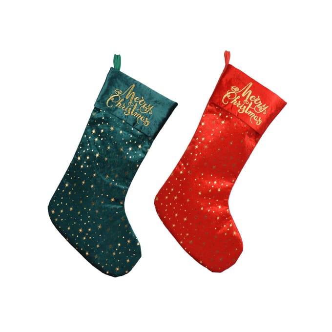 Kous fluweel gold foil with text embrodered text  2col assorti