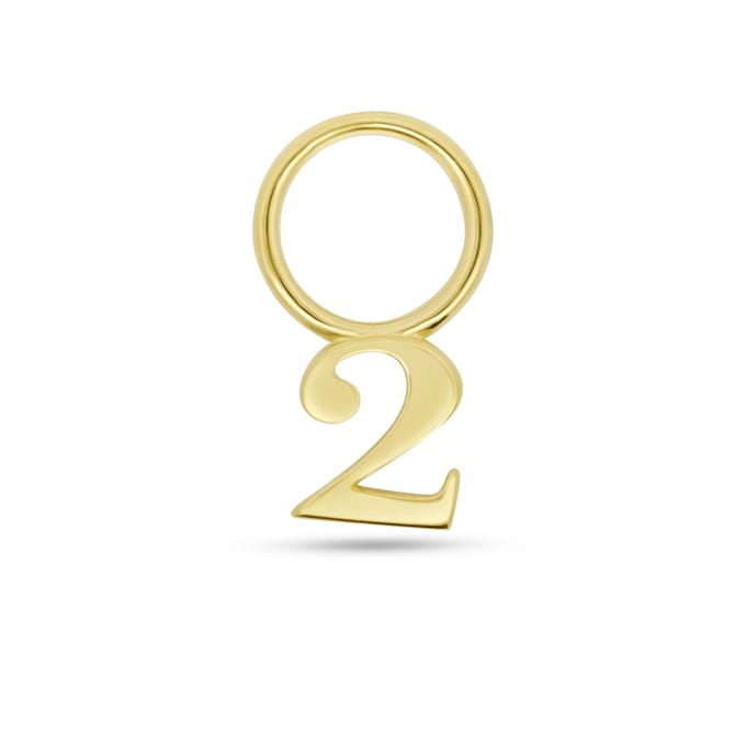 New Bling - 9NBG-O157-2 - 14K geelgoud – Bedel – Nummer 2