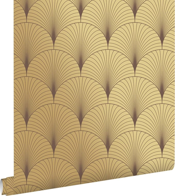 ESTAhome behang art deco motief goud - 53 cm x 10.05 m - 139782