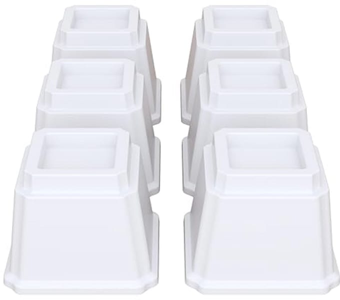 Bedverhogers 10 cm voor meubels - set van 6, zware kwaliteit