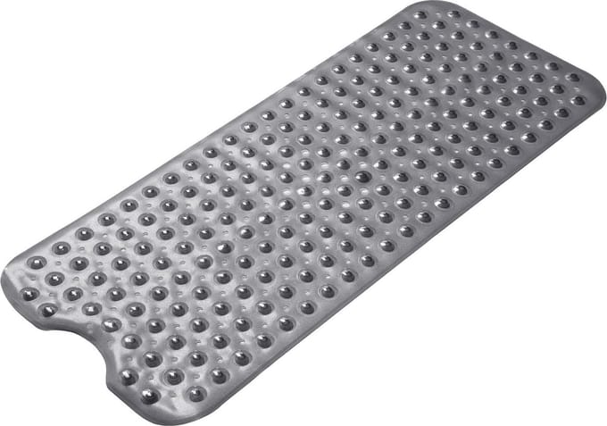Antislip Badmat Extra Lang met Kiezelontwerp - 100 x 40 cm, Schimmelbestendig en Machinewasbaar