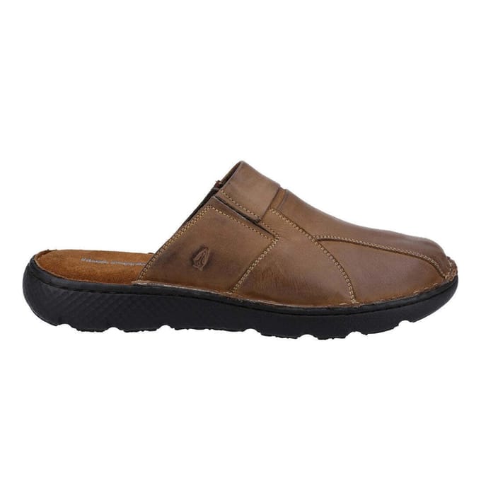 Hush Puppies Mens Carson Leather Mules 7 UK marron