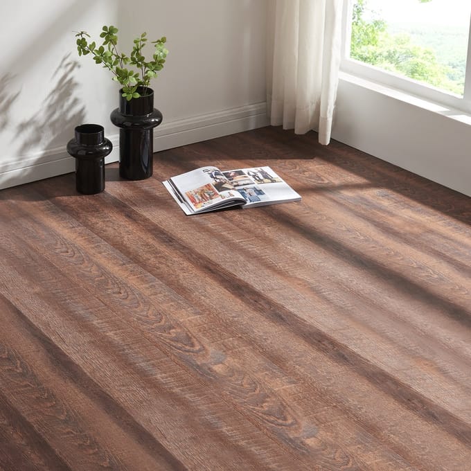 Vinyl-SPC klik vloer Okapirg rustical oak 5 mm dik 10 planken 2,196 m² NEU.HOLZ
