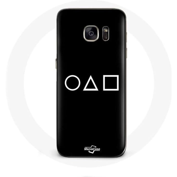 Coque - Samsung - Galaxy S7 - Protection rigide - Motif Squid Game - Fond noir noir