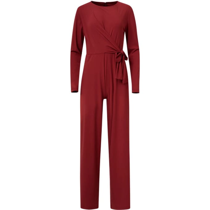 Smashed Lemon Jumpsuit met ronde hals in travelkwaliteit |