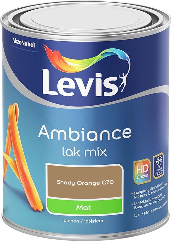 Levis - Ambiance Lak Mat Mix - Shady Orange C70 - Mengverf - 1 L
