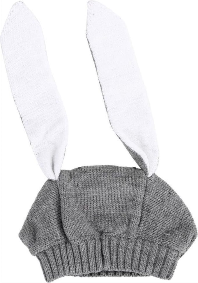 *** Leuke Baby Muts met Konijnen oren - 6+ maanden - Kraamcadeau - van Heble® ***