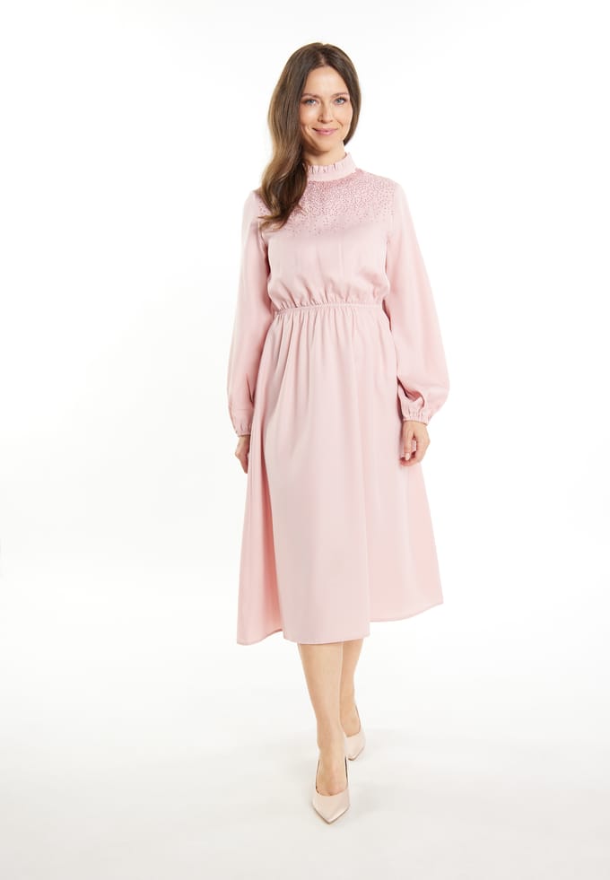 usha midi-jurk Dames roze champagne