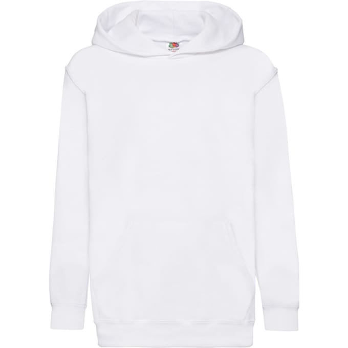 Fruit of the Loom Lichtgewicht Hoodie Kinderen/Kinderen (Wit)