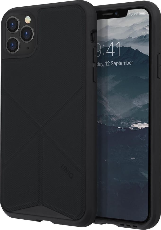 UNIQ Transforma Back Cover hoesje voor Apple iPhone 11 Pro Max - Zwart