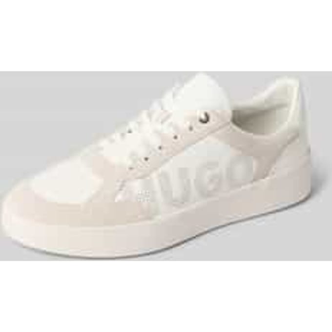 Sneakers met echt leer garnering model 'Lyde_tenn_sdpu'
