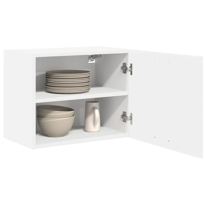 vidaXL - Hangkast - Wit - 50 - x - 31 - x - 40 - cm - Bewerkt - hout