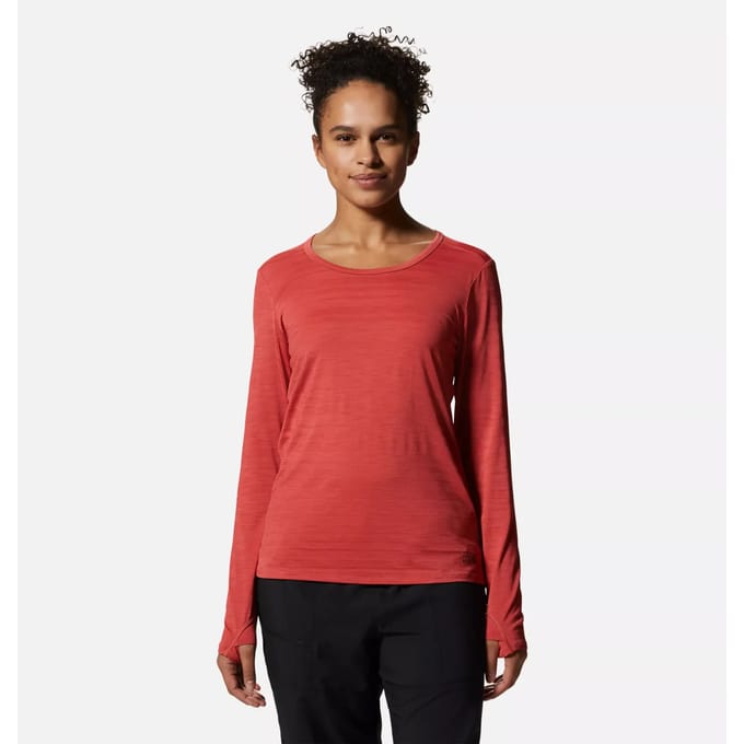 Dames-T-shirt met lange mouwen Mountain Hardwear Mighty Stripe™
