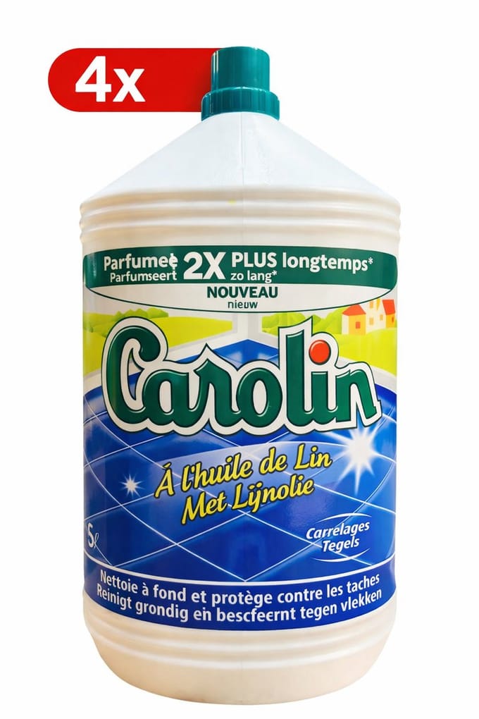4 x Carolin - Vloerreiniger - Lijnolie - 4x5L