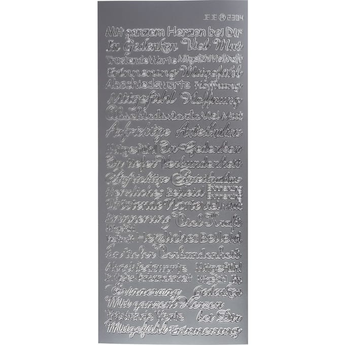 Reliëfsticker "Medeleven" - Zilver