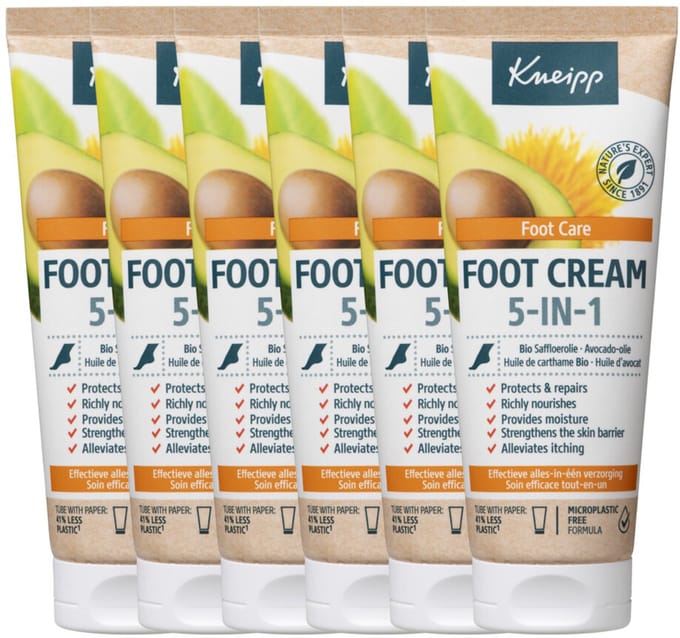 6x Kneipp Voetcrème 5-in-1 75 ml