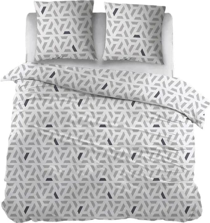 Sleepnight Dekbedovertrek Flanel Ghislaine - 140 x 200/220 cm + 1 kussensloop - [Grijs]