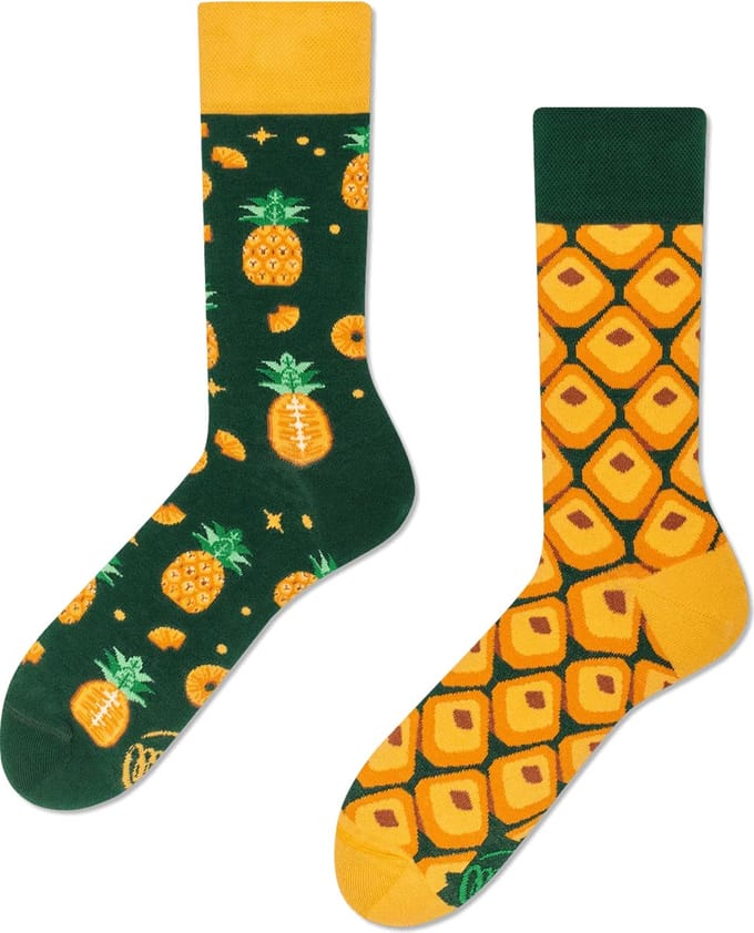 Many Mornings unisex sokken - The Pineapple - Unisex - Maat: 35 - 38