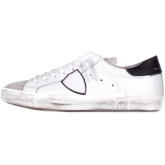 Paris LowTop Sneakers Distressed - White