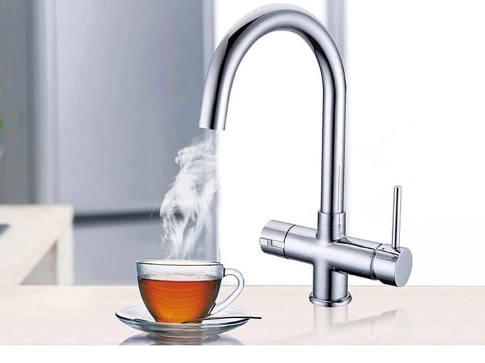 3 in 1 Kokendwaterkraan - Cool Touch - 2,3 L boiler - Verchroomd