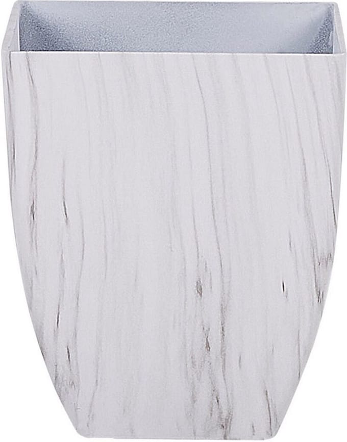 MIRO - Bloempot - Wit - 28 cm - Stenenmix