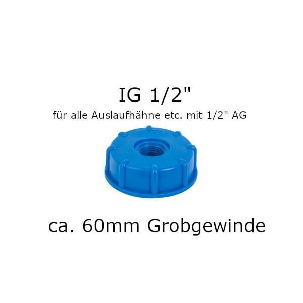 IBC Adapter – Dop – ½" Binnendraad – Regentonaccessoires