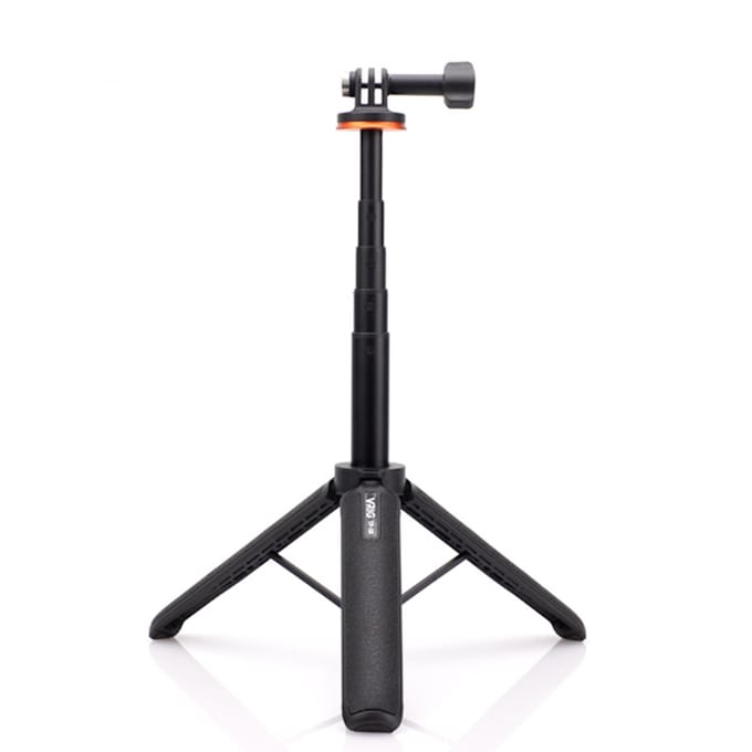VRIG TP-08 Sportcamera Selfiestick Statiefstandaard Aluminiumlegering 51cm/20.1in Max. Hoogte zwart