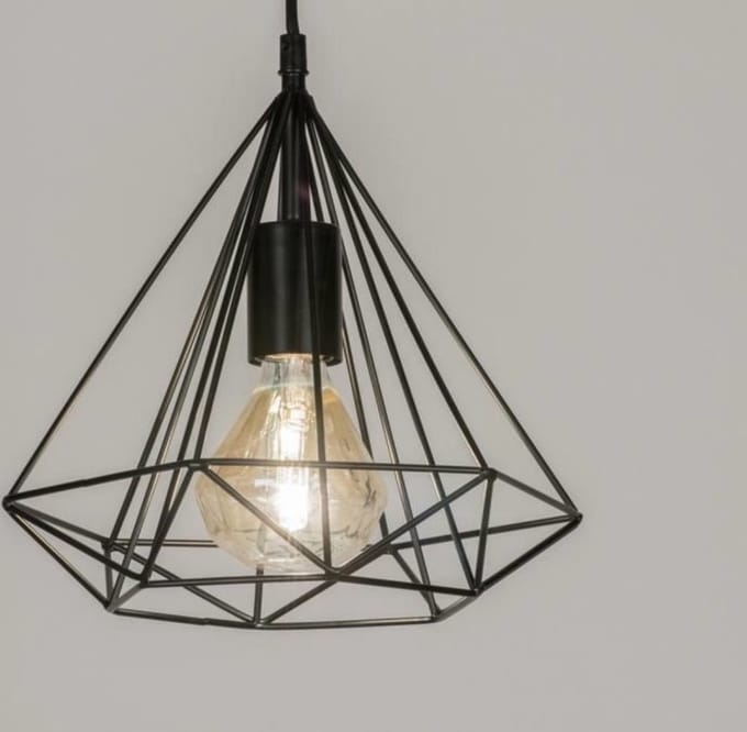 Lumidora Hanglamp 72267 - VINTAGE - E27 - Zwart - Metaal