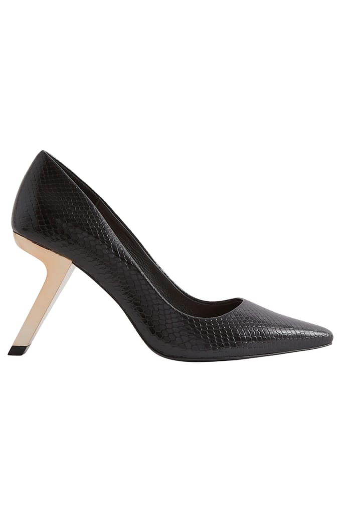 Reiss Leather Court Black Größe: 37 | Pumps Outlet | Damen | Schwarz