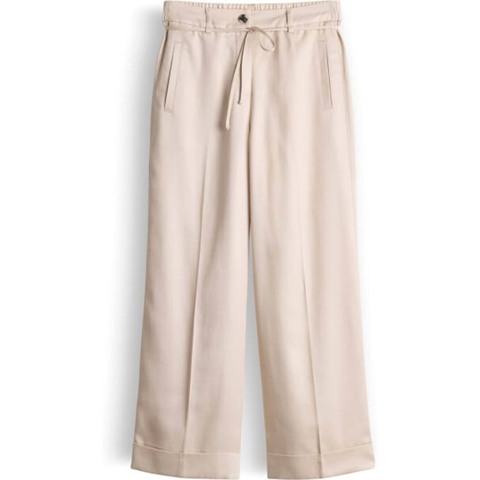 wide leg broek met strikceintuur model 'Meeri bloom'