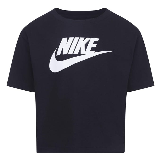 Nike Kinderen/Kinderen Club Boxy T-Shirt (Zwart)