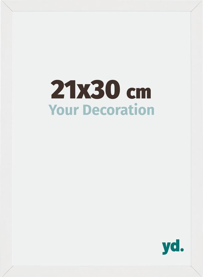 Your Decoration - Fotolijst 21x30 cm - MDF - Wit Hoogglans - Mura