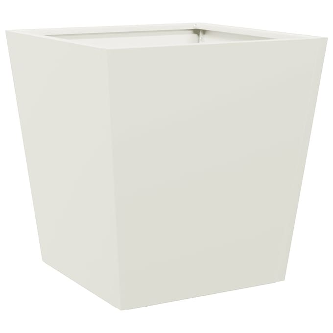 vidaXL - Plantenbak - 40x40x40 - cm - staal - wit