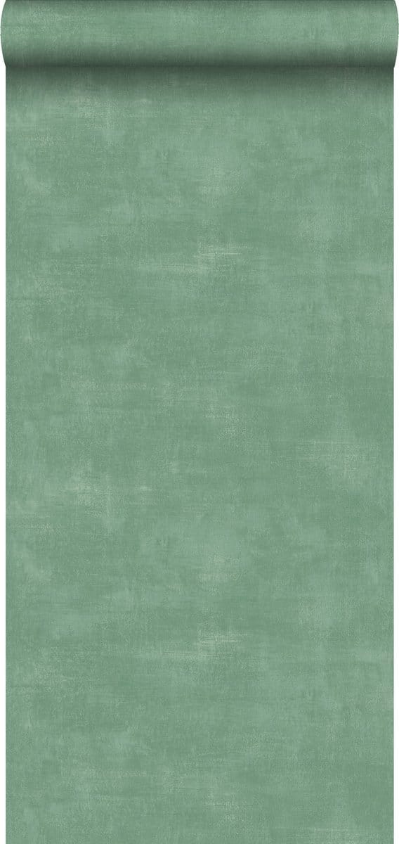 ESTAhome behang betonlook donkergroen - 53 cm x 10.05 m - 139020