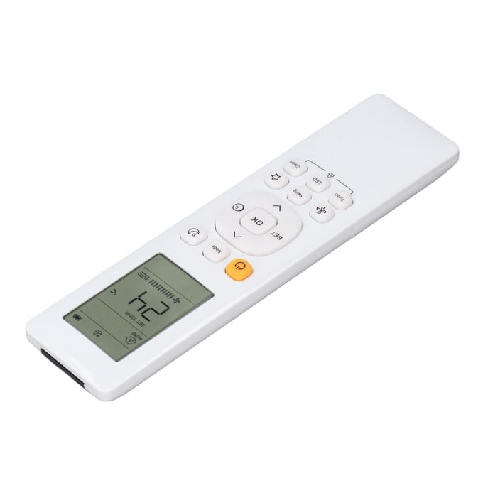 Télécommande de climatiseur Prise en main confortable Interrupteur pratique Télécommande de remplacement facile à utiliser gray
