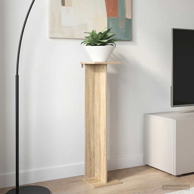 vidaXL - Plantenstand - 2 - st - Sonoma - Eiken - 25 - x - 25,5 - x - 100,5 - cm