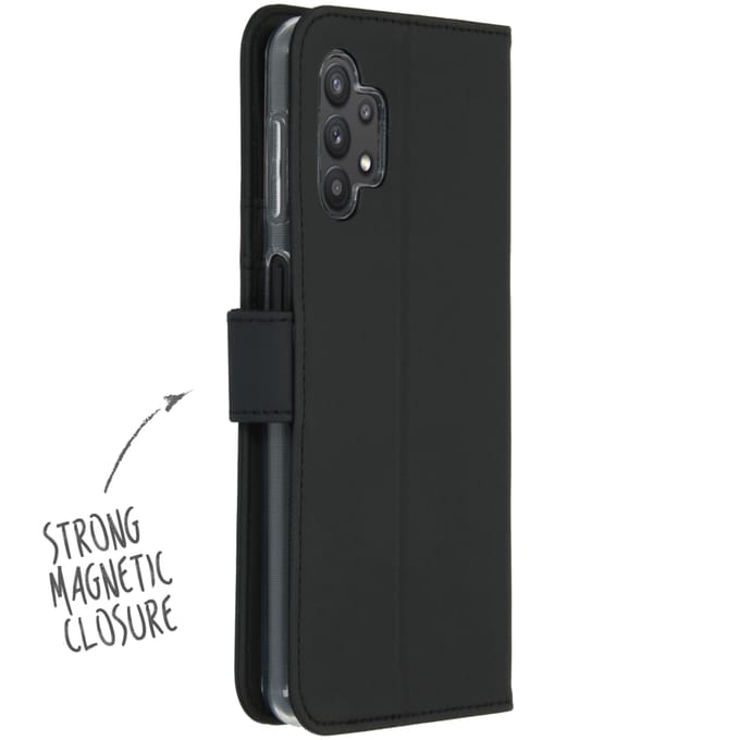 Accezz Hoesje - Geschikt voor Samsung Galaxy A32 (5G) - Wallet Softcase Bookcase - Zwart