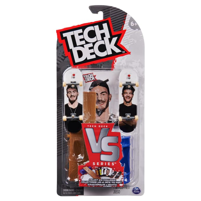 Tech Deck - Versus-serie met 2 fingerboards en obstakelset - stijlen kunnen variëren