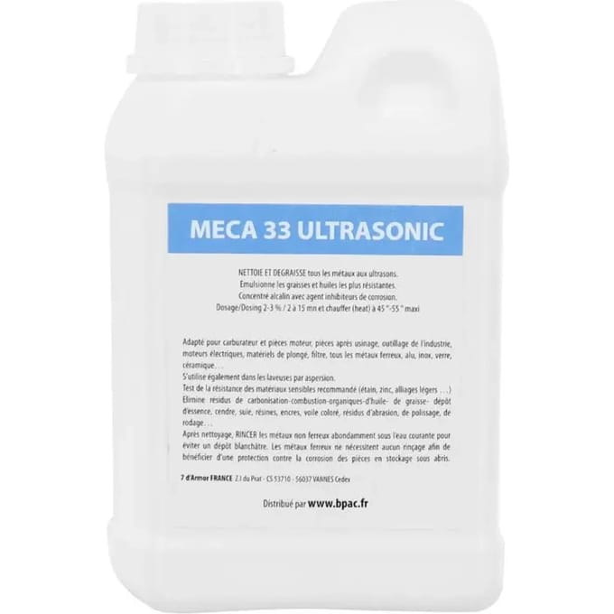 Professionele ultrasone tankreiniger P2R Meca 33