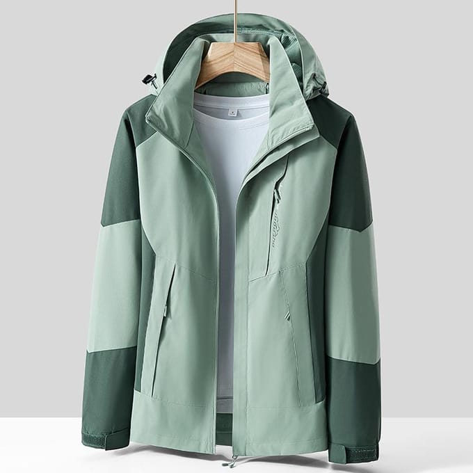 Dames Lente en Herfst Dunne Bergbeklimjas Effen Kleur 3XL gray