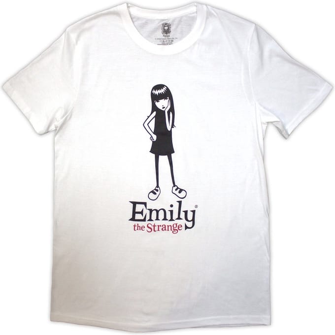 Emily The Strange - Emily Poses Heren Tshirt - S - Wit