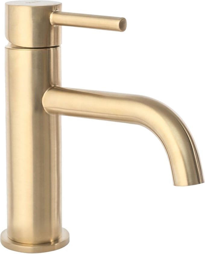 Rea Lungo Gold Brush Low - Wastafelkraan - Goud