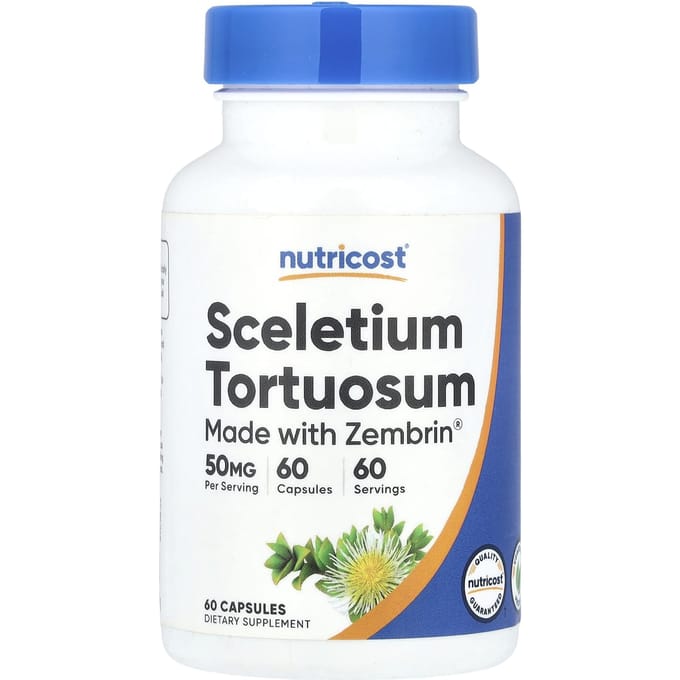 Nutricost, Sceletium Tortuosum, 50 mg, 60 gélules