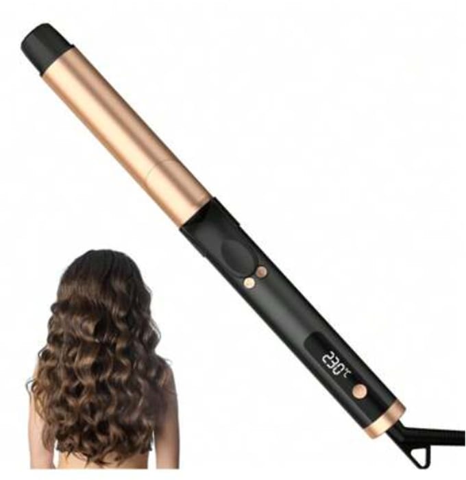 UKLISS Automatic Curling Iron - Create Voluminous Waves - One-Button Rotation - Suitable For All Hair Types - Automatic Power-Off - Burn-Rroof