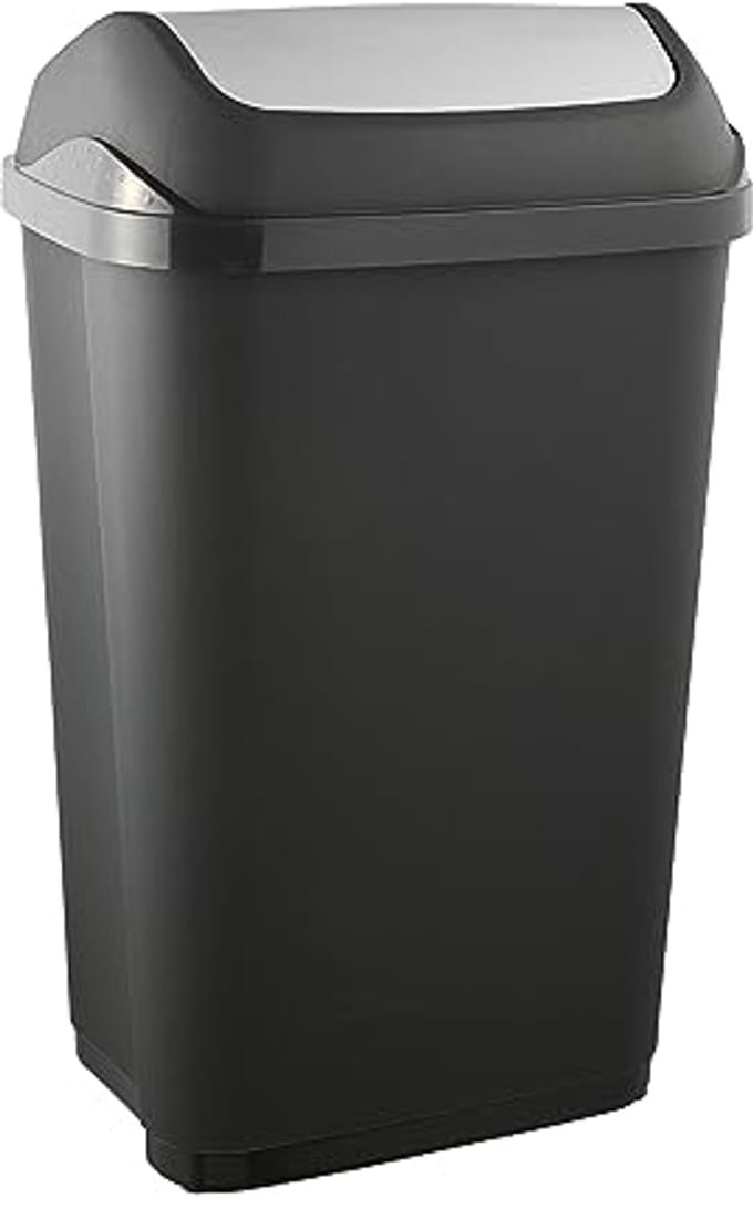 Swing Bin Swantje Vuilbak 39x29x66 - 50 L Graphite Keeeper 10308