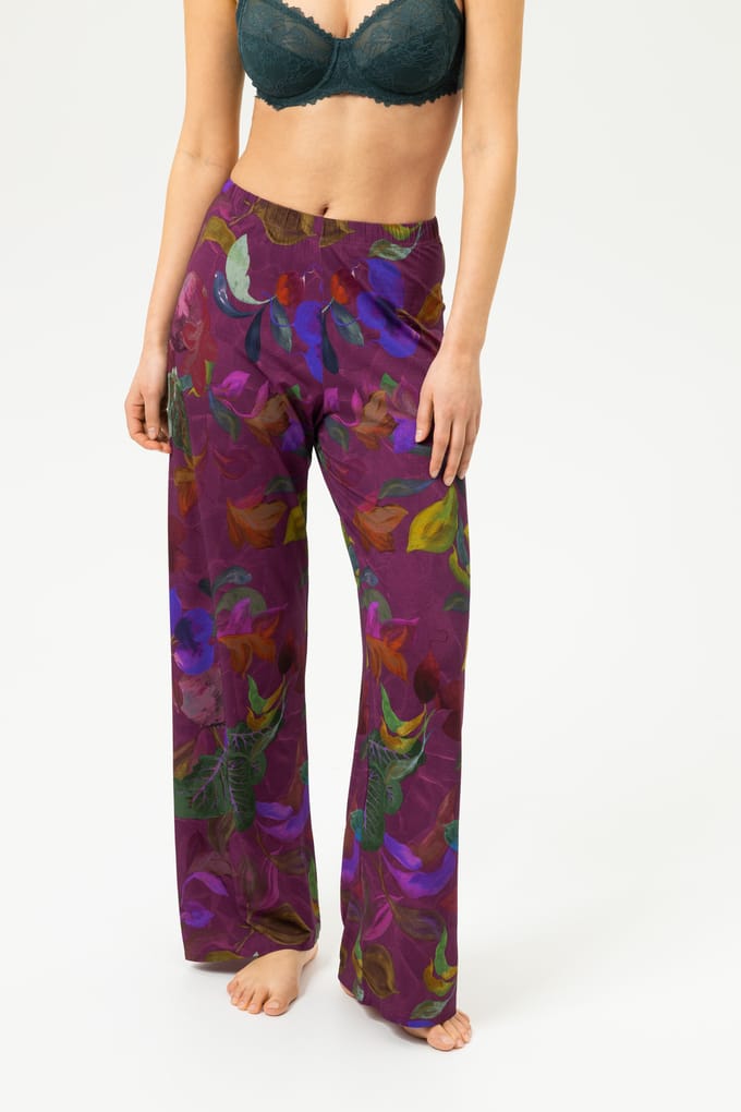Lange broek Serie Cosmic Garden Crushed Berry