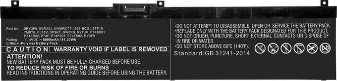 CoreParts MBXDE-BA0217 laptop reserve-onderdeel Batterij/Accu