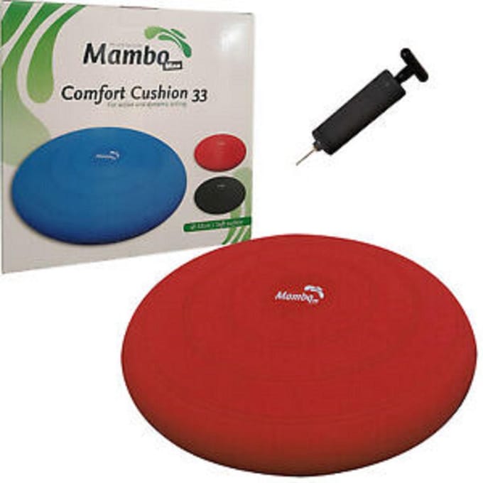 Dynamisch zitkussen Mambo Max Comfort : Rood met pompje